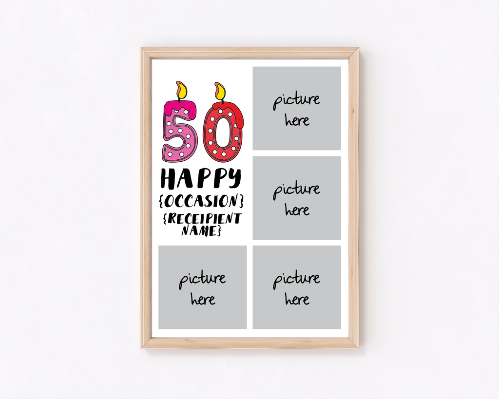 Age Candles Frame