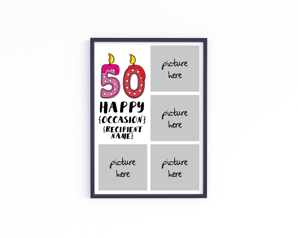 Age Candles Frame