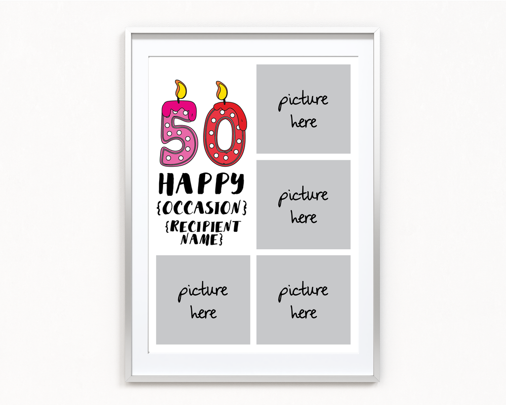 Age Candles Frame