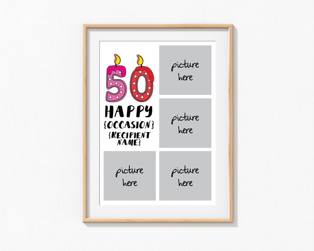 Age Candles Frame