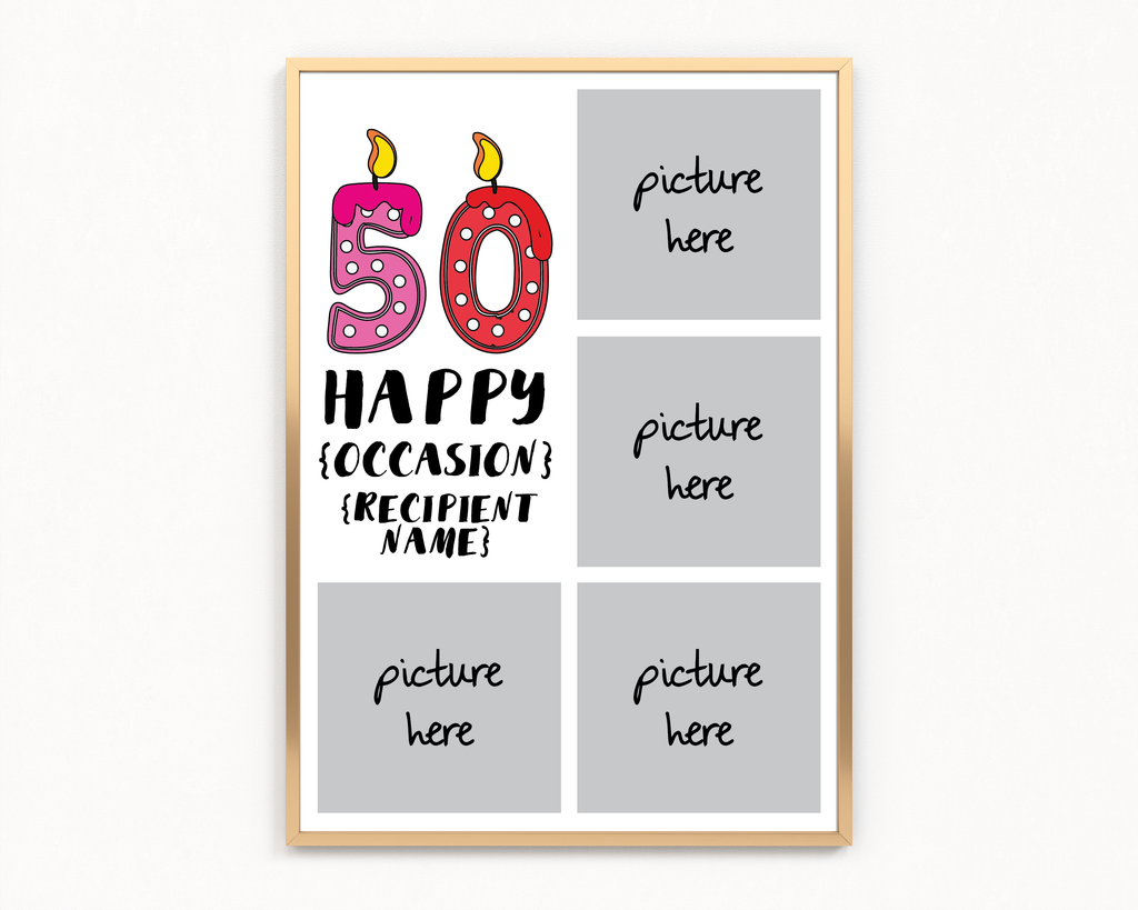 Age Candles Frame