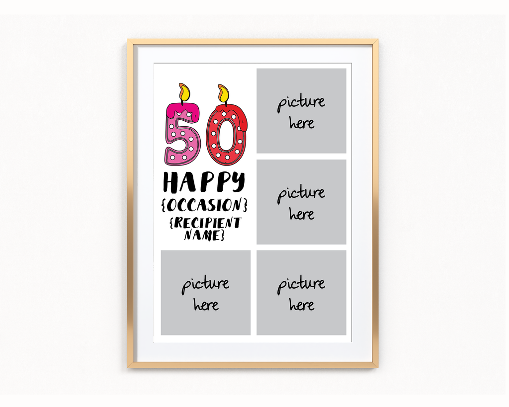 Age Candles Frame