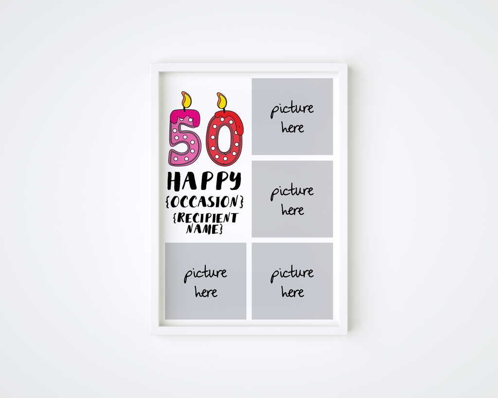 Age Candles Frame