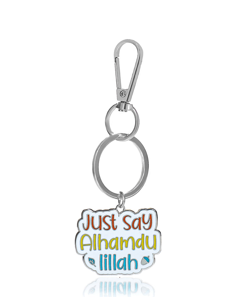 Just say Alhamdulillah — Enamel Keychain