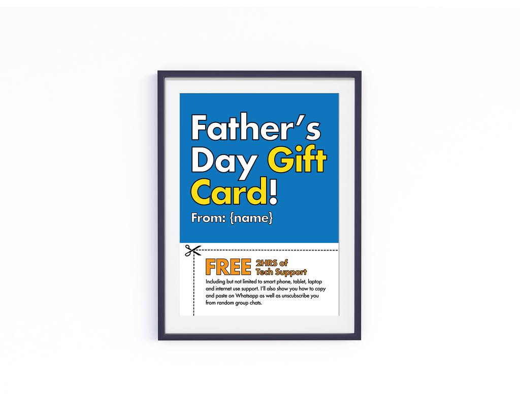 Father's Day Gift Card Frame