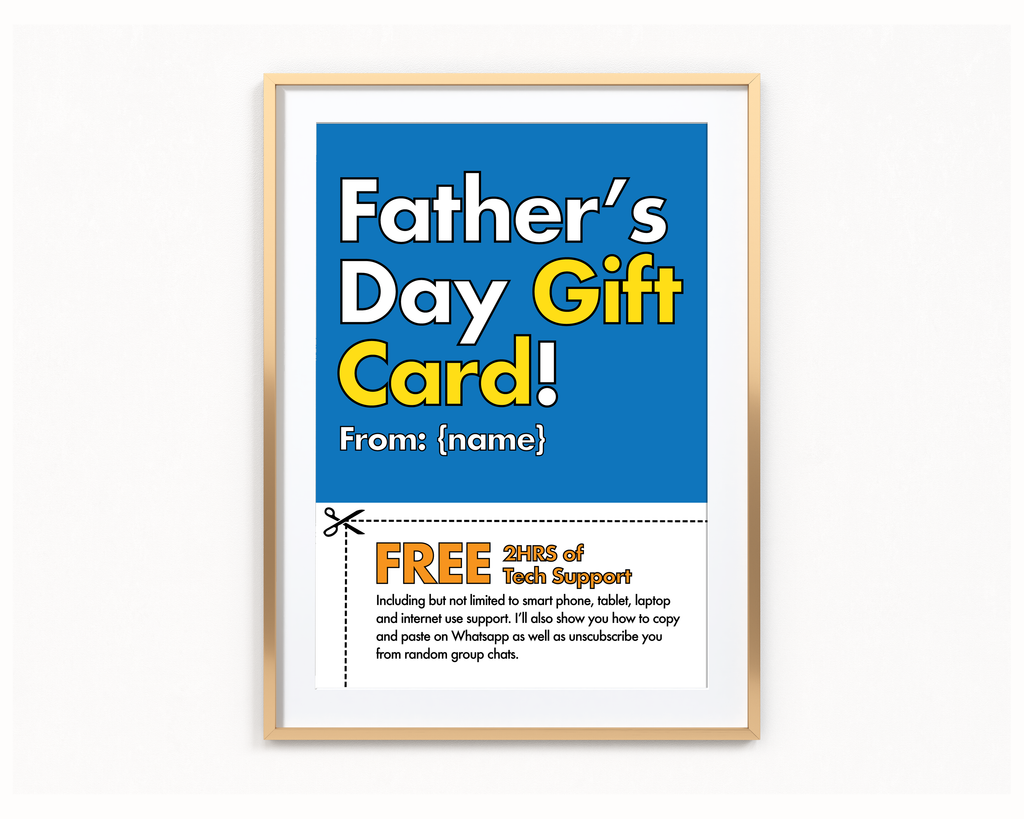 Father's Day Gift Card Frame