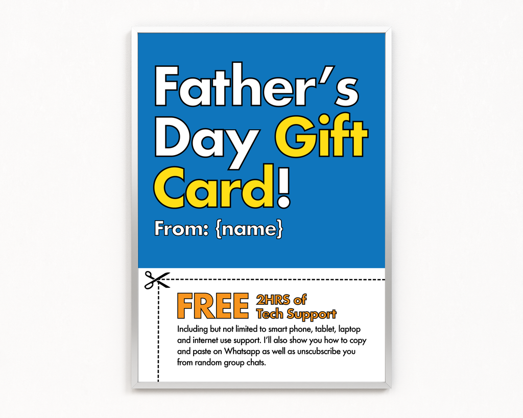 Father's Day Gift Card Frame