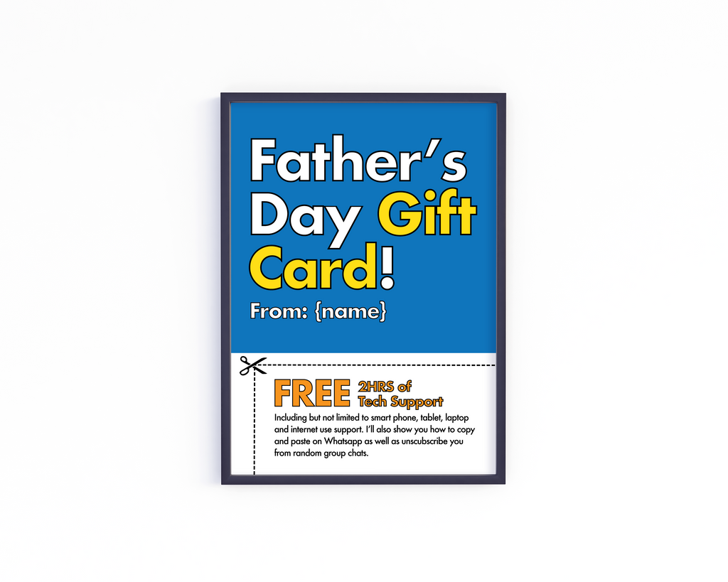 Father's Day Gift Card Frame