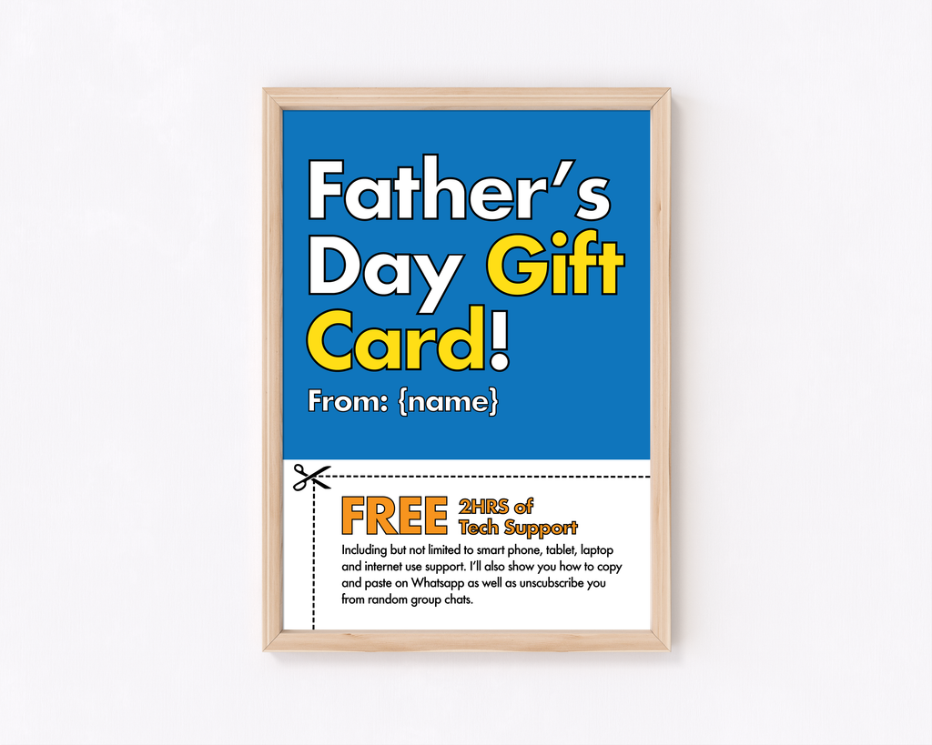 Father's Day Gift Card Frame