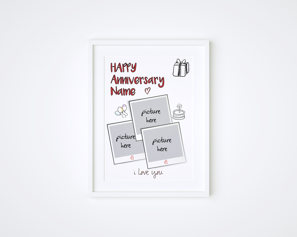 Anniversary Polaroid Frame