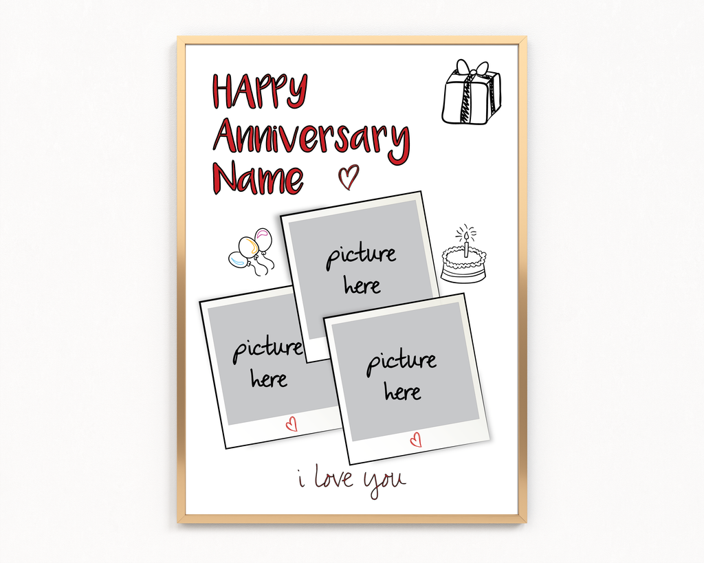 Anniversary Polaroid Frame