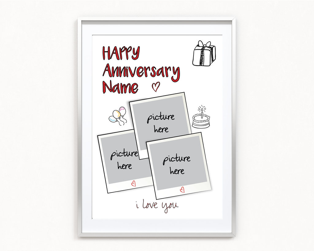 Anniversary Polaroid Frame