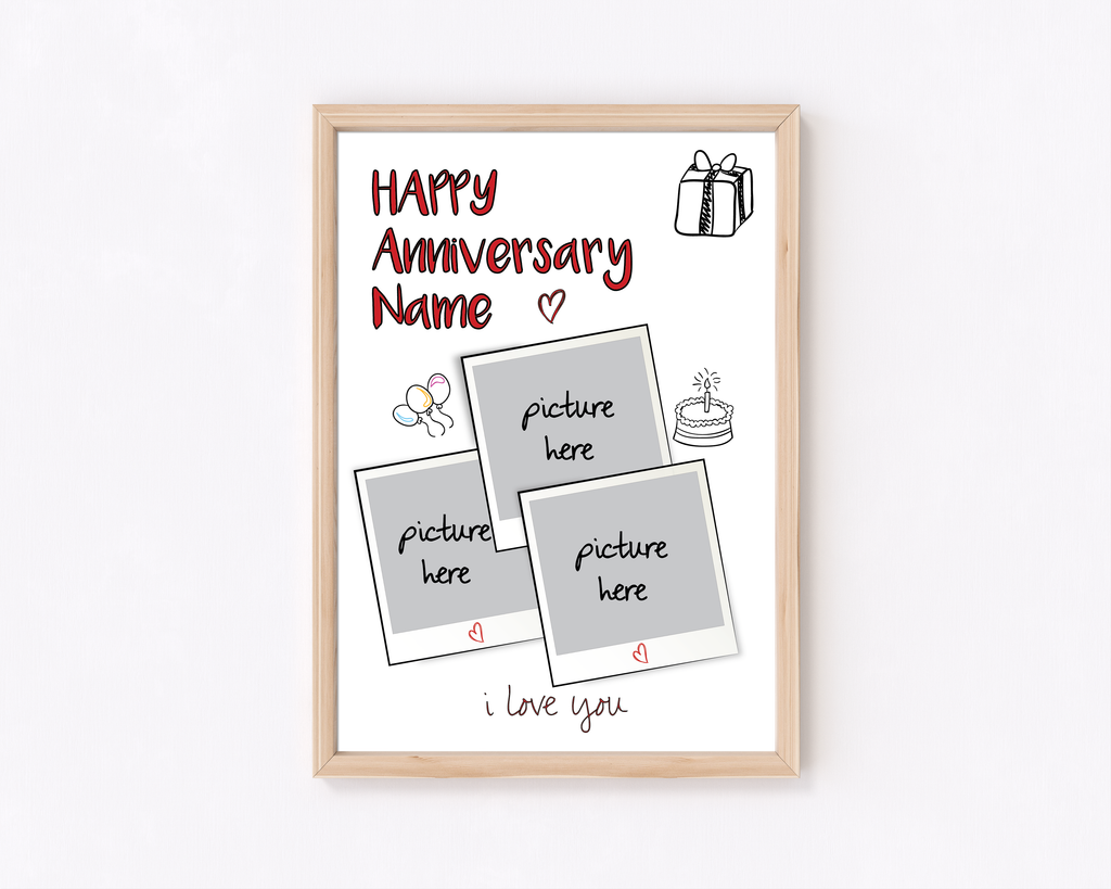 Anniversary Polaroid Frame