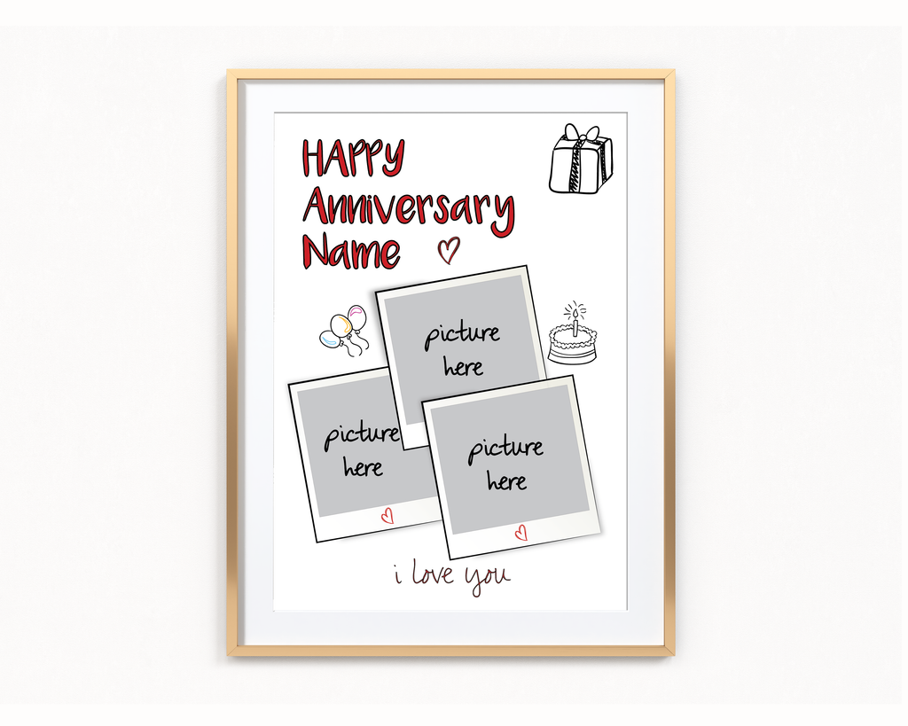 Anniversary Polaroid Frame