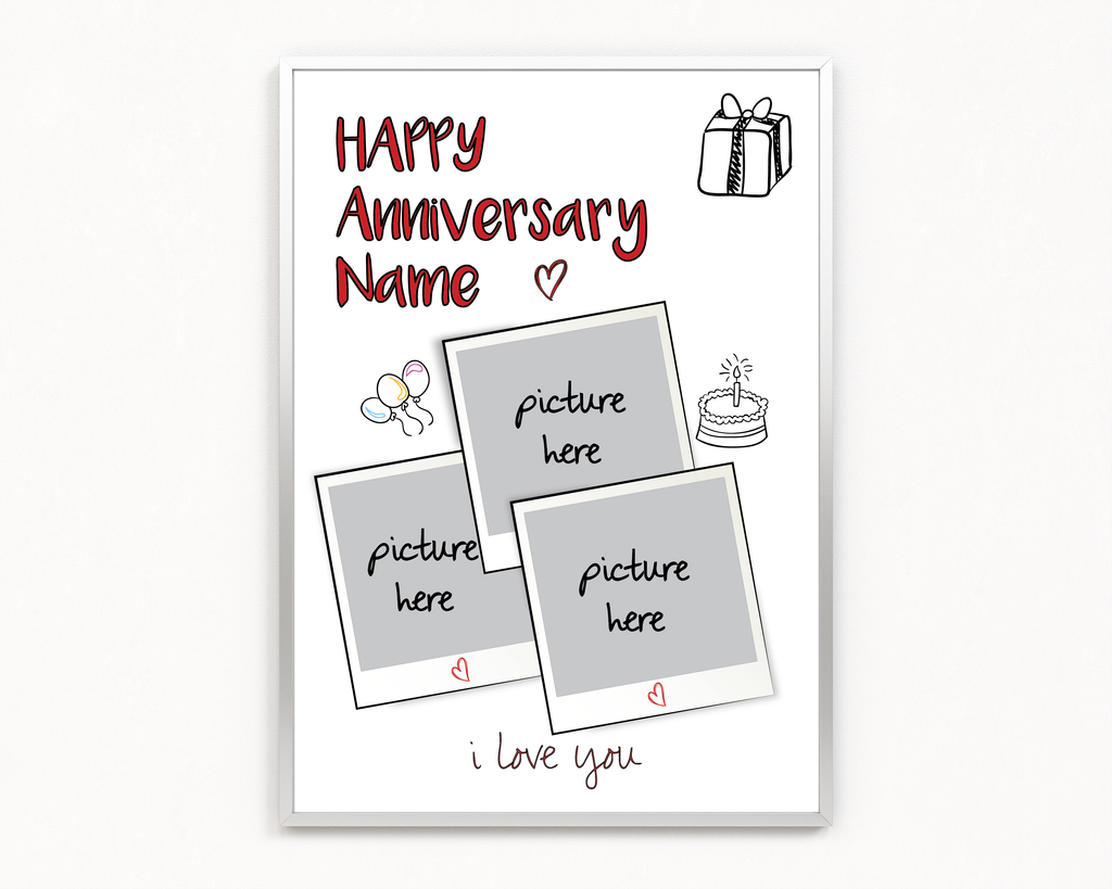 Anniversary Polaroid Frame