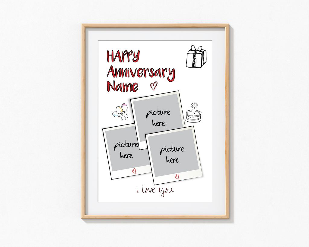 Anniversary Polaroid Frame