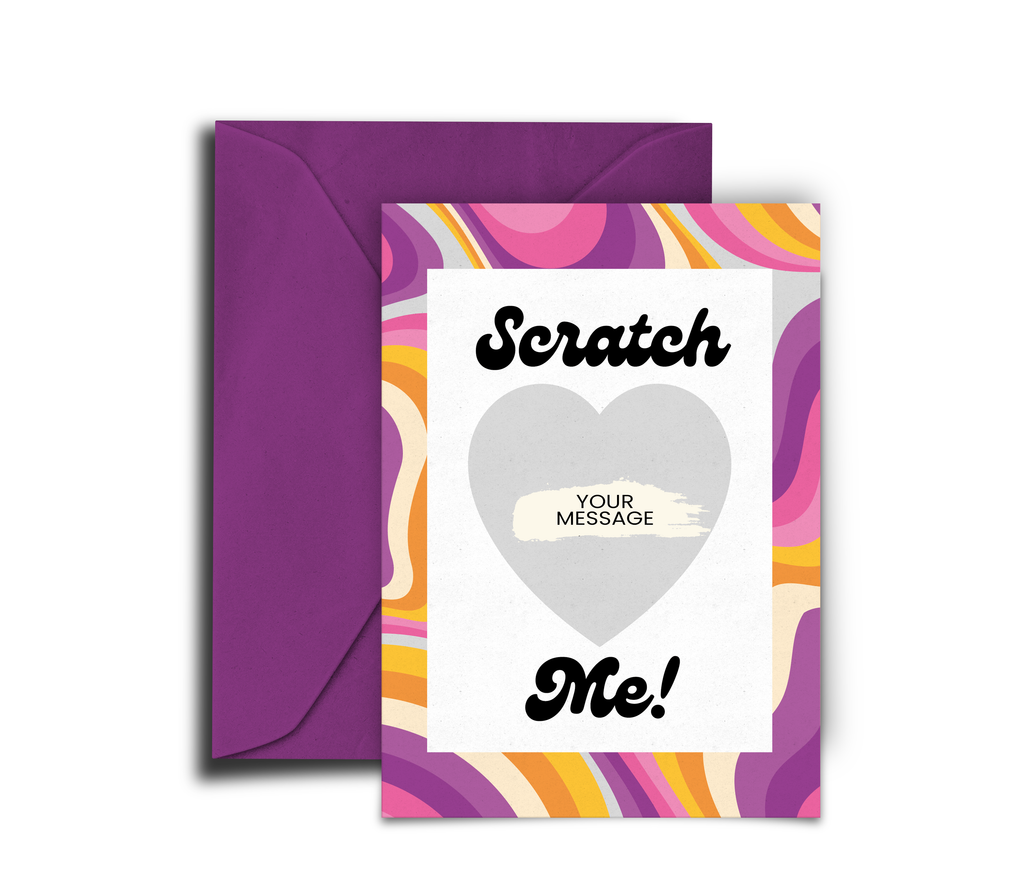 "Scratch Me" Scratch Card (Silver Heart)