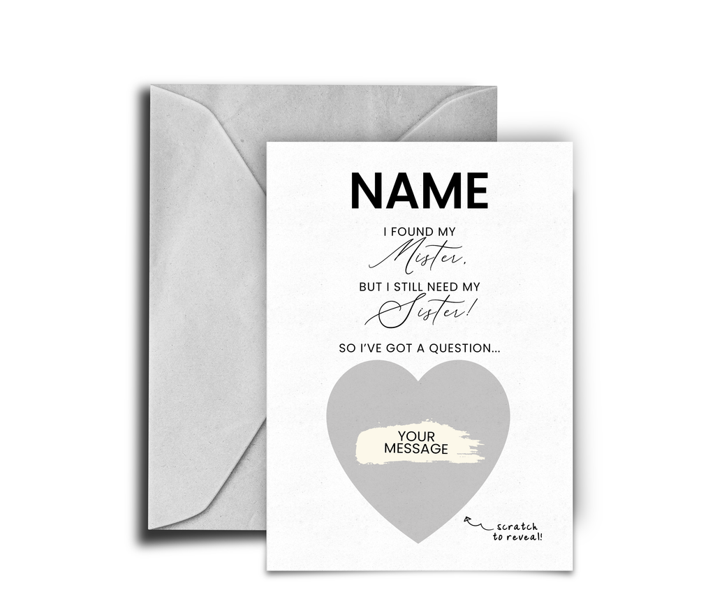 Bridesmaid Proposal Scratch Card